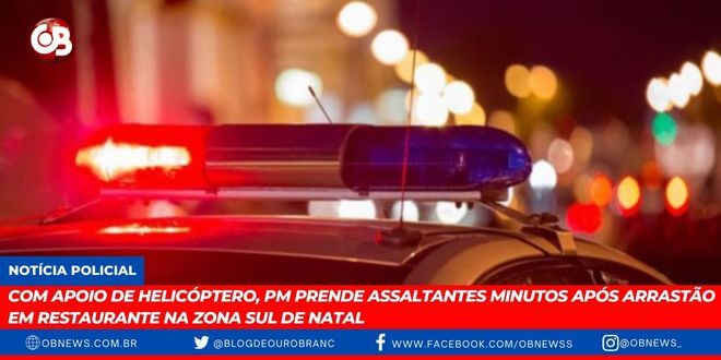 Com apoio de helicóptero