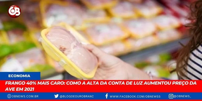 Frango 40% mais caro