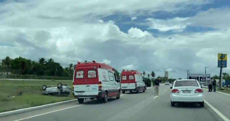 Prefeito de Lajes, no RN, sofre acidente de carro na BR-304 na Grande Natal