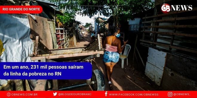 Em um ano, 231 mil pessoas saíram da linha da pobreza no RN