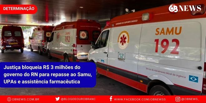 Justiça bloqueia R$ 3 milhões do governo do RN