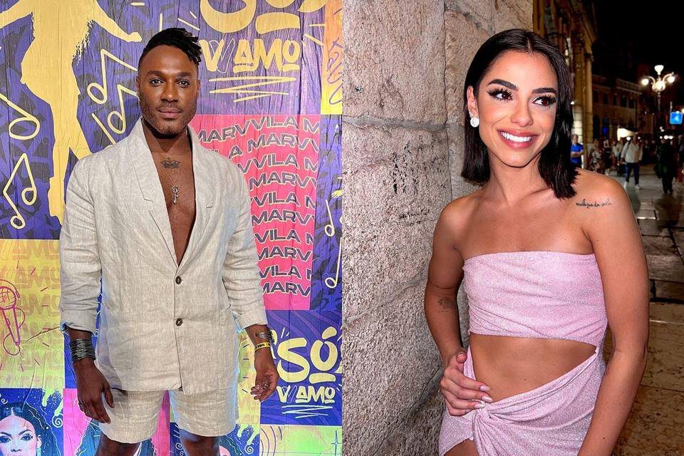 Montagem com fotos coloridas de Fred Nicácio e Key Alves - Metrópoles