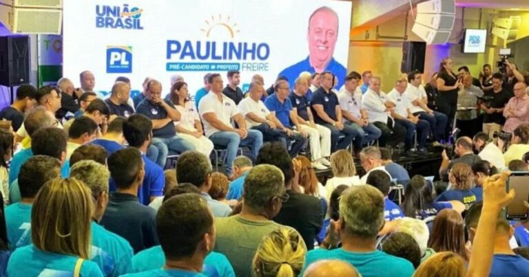 Paulinho Freire lança pré-candidatura ao lado de Rogério, Styvenson, Agripino e 14 vereadores de Natal