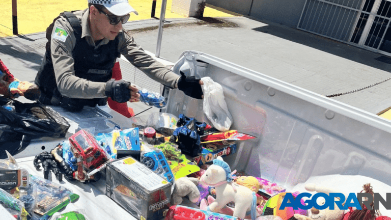 Polícia realiza ação social do dia das crianças em Natal