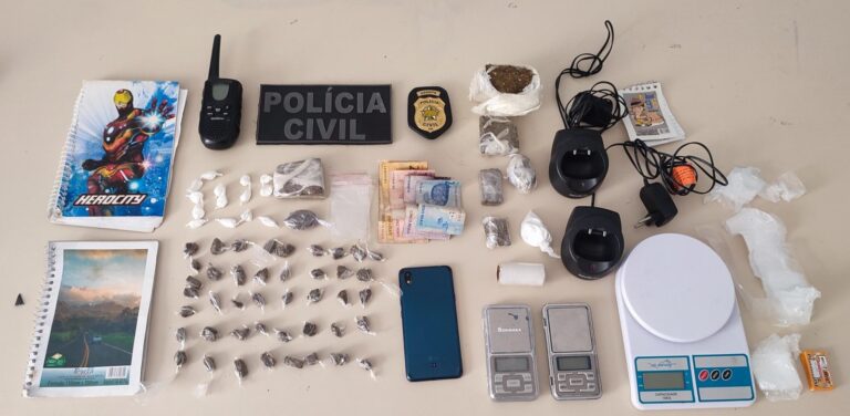 Homem é preso em flagrante por tráfico de drogas e corrupção de menores no Seridó