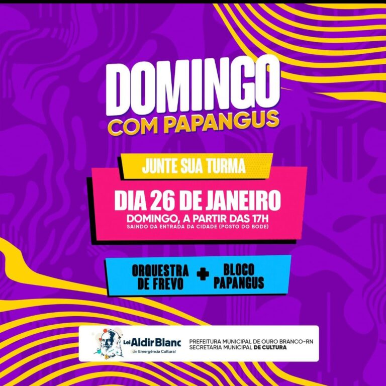 Governo Lula patrocina o tradicional Papangus de Ouro Branco por meio da Lei Aldir Blanc, confirma assessor Zulamar Juarez
