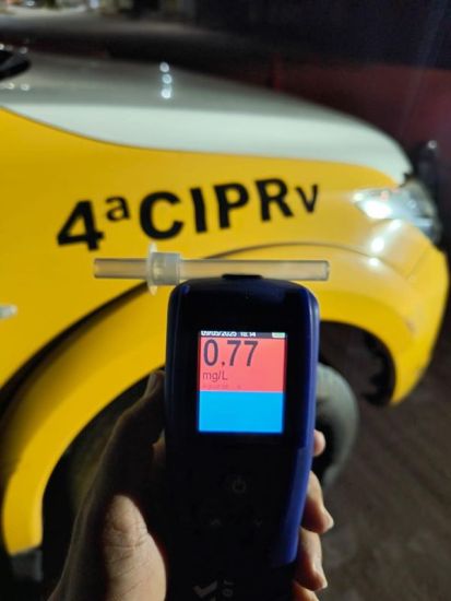 4ª CIPRV/CPRE prende condutor por embriaguez ao volante durante Operação Zero Álcool em Luís Gomes/RN