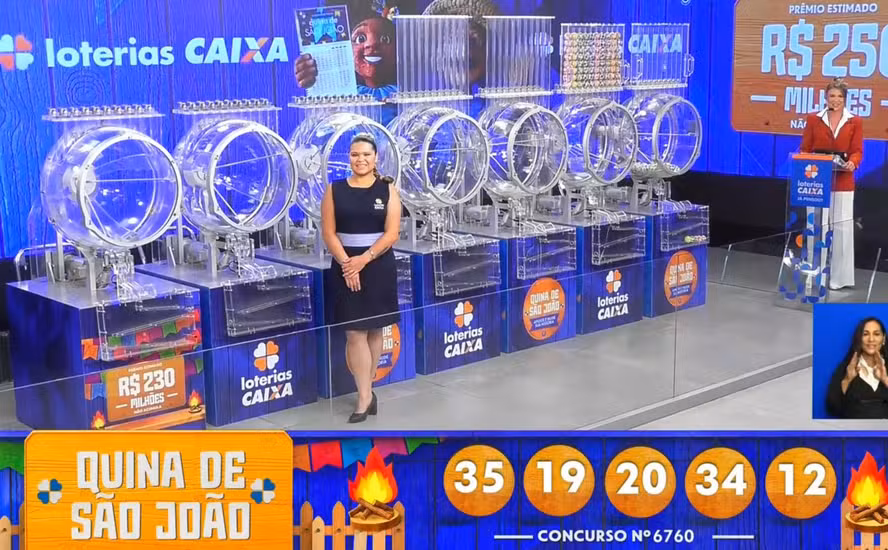 Prêmio histórico da Quina de São João é dividido entre 13 apostas