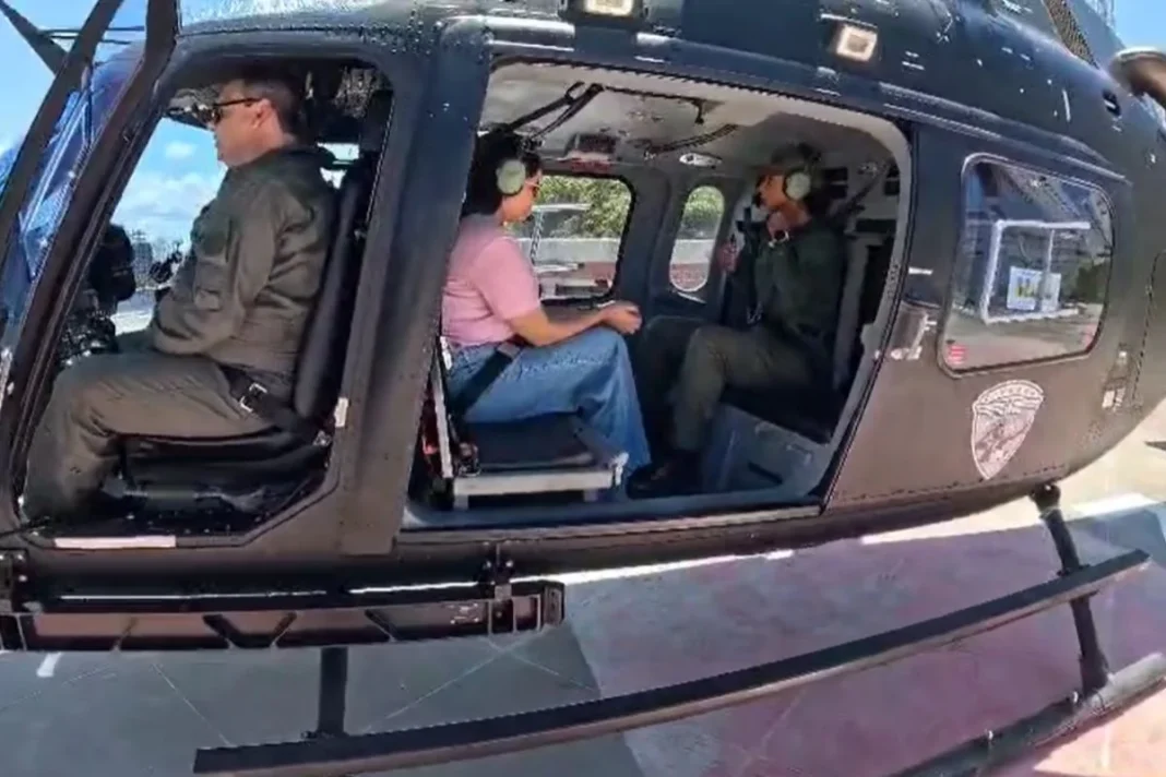 Fígado para transplante é levado de helicóptero de hospital até aeroporto no RN