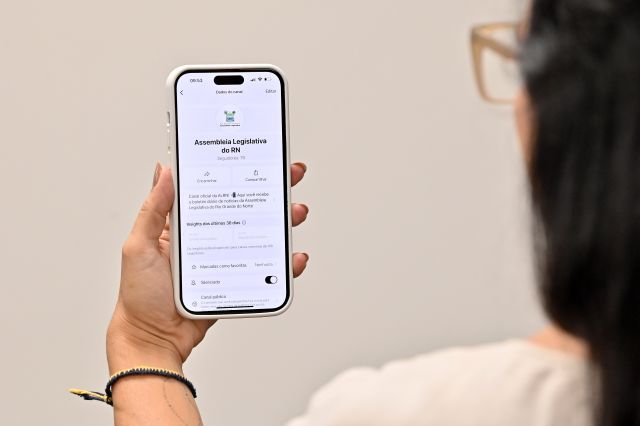 ALRN lança canal no WhatsApp com notícias e conteúdo do Legislativo potiguar