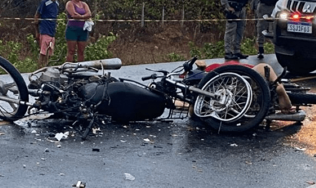 Colisão entre motos deixa duas vítimas fatais na RN 117, região oeste do estado 