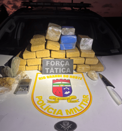 Policiais do 4º BPM apreendem vasto material entorpecente em poder de casal na Grande Natal