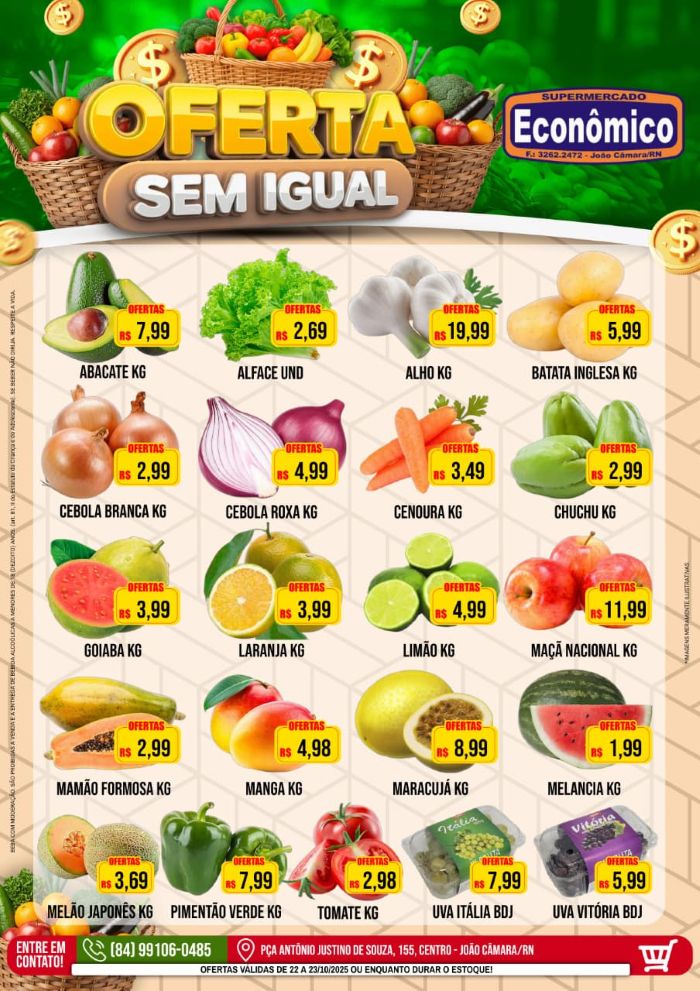 No momento, você está visualizando Confira os encartes de Ofertas do Supermercado Econômico para esta quarta-feira