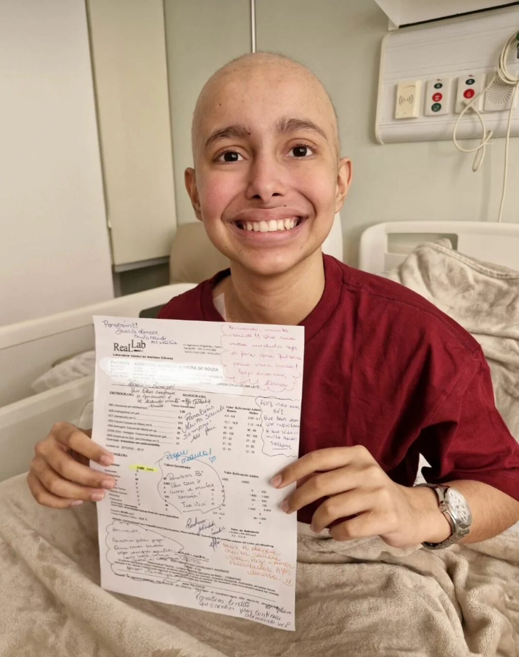 Adolescente potiguar vence a leucemia e recebe alta após transplante de medula óssea