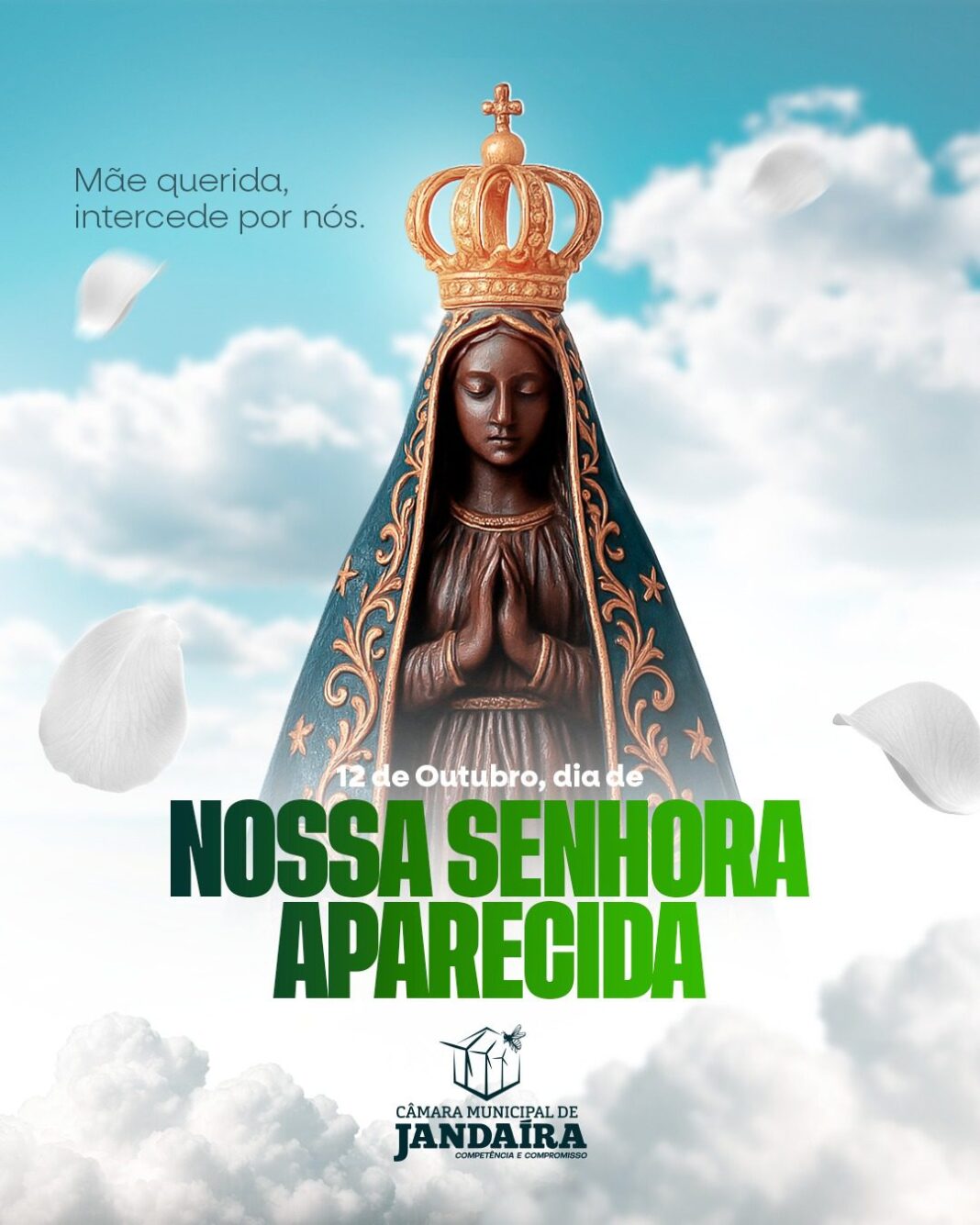 No momento, você está visualizando Câmara de Jandaíra celebra Dia da Padroeira do Brasil