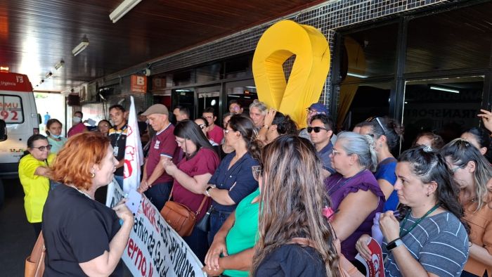 No momento, você está visualizando Segundo dia da greve dos servidores administrativos da saúde do RN é marcado por ato no Walfredo Gurgel