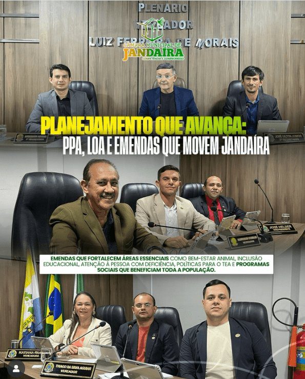 No momento, você está visualizando Câmara Municipal de Jandaíra aprecia novos projetos e emendas